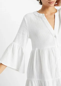 Vestido tipo túnica de muselina