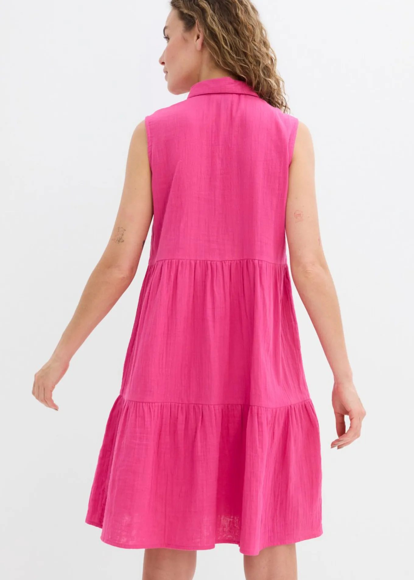 Vestido tipo túnica de muselina ligera