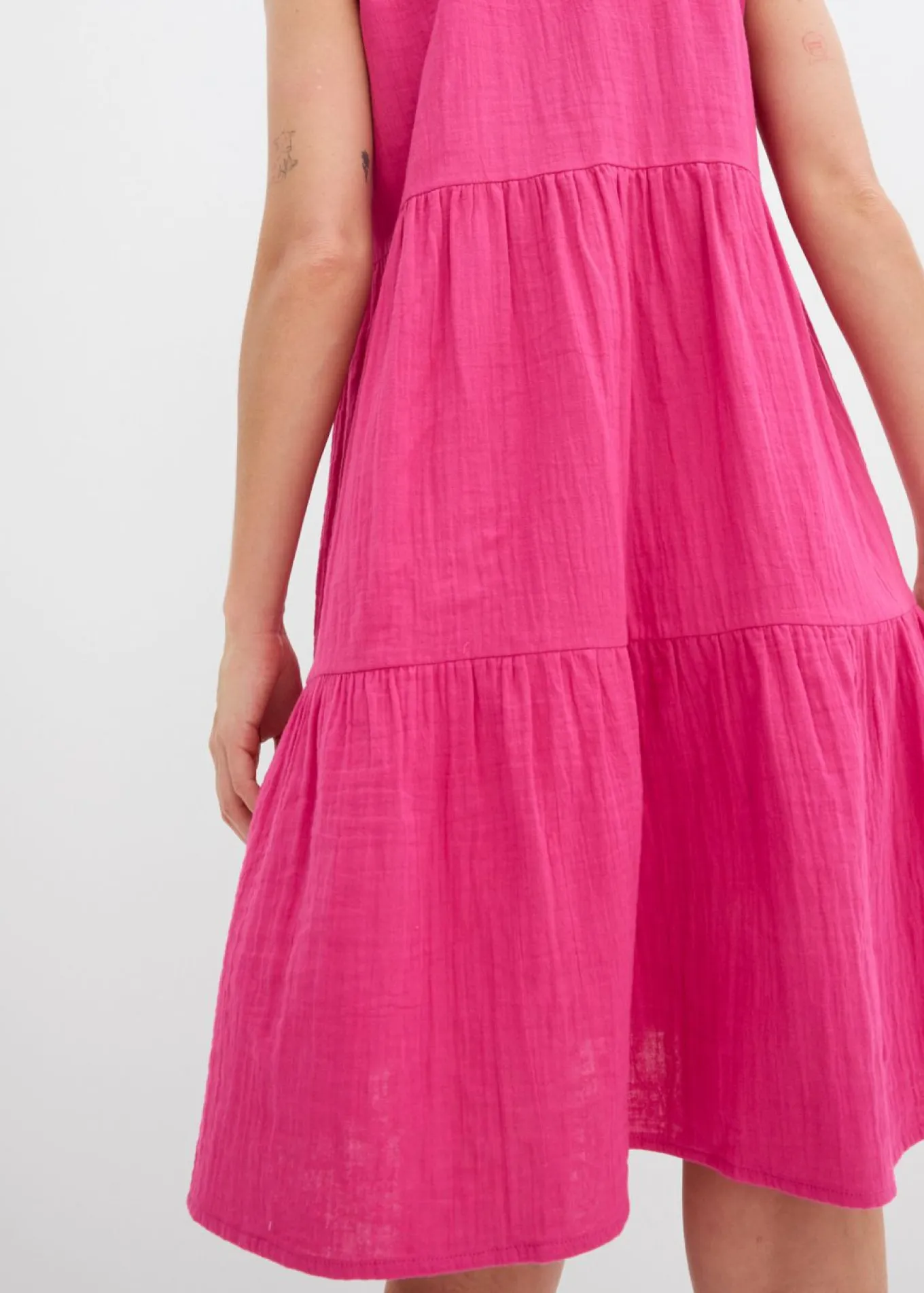 Vestido tipo túnica de muselina ligera