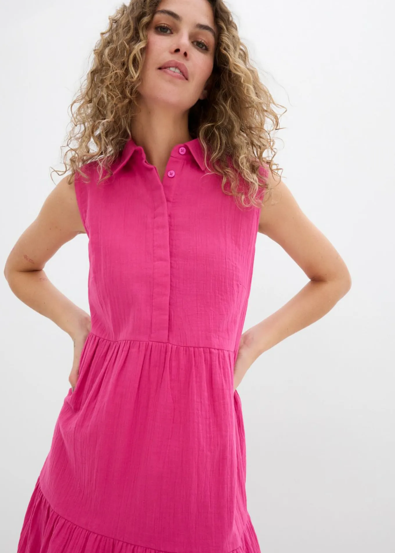 Vestido tipo túnica de muselina ligera
