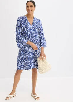 Vestido tipo túnica de punto de mezcla de viscosa suave