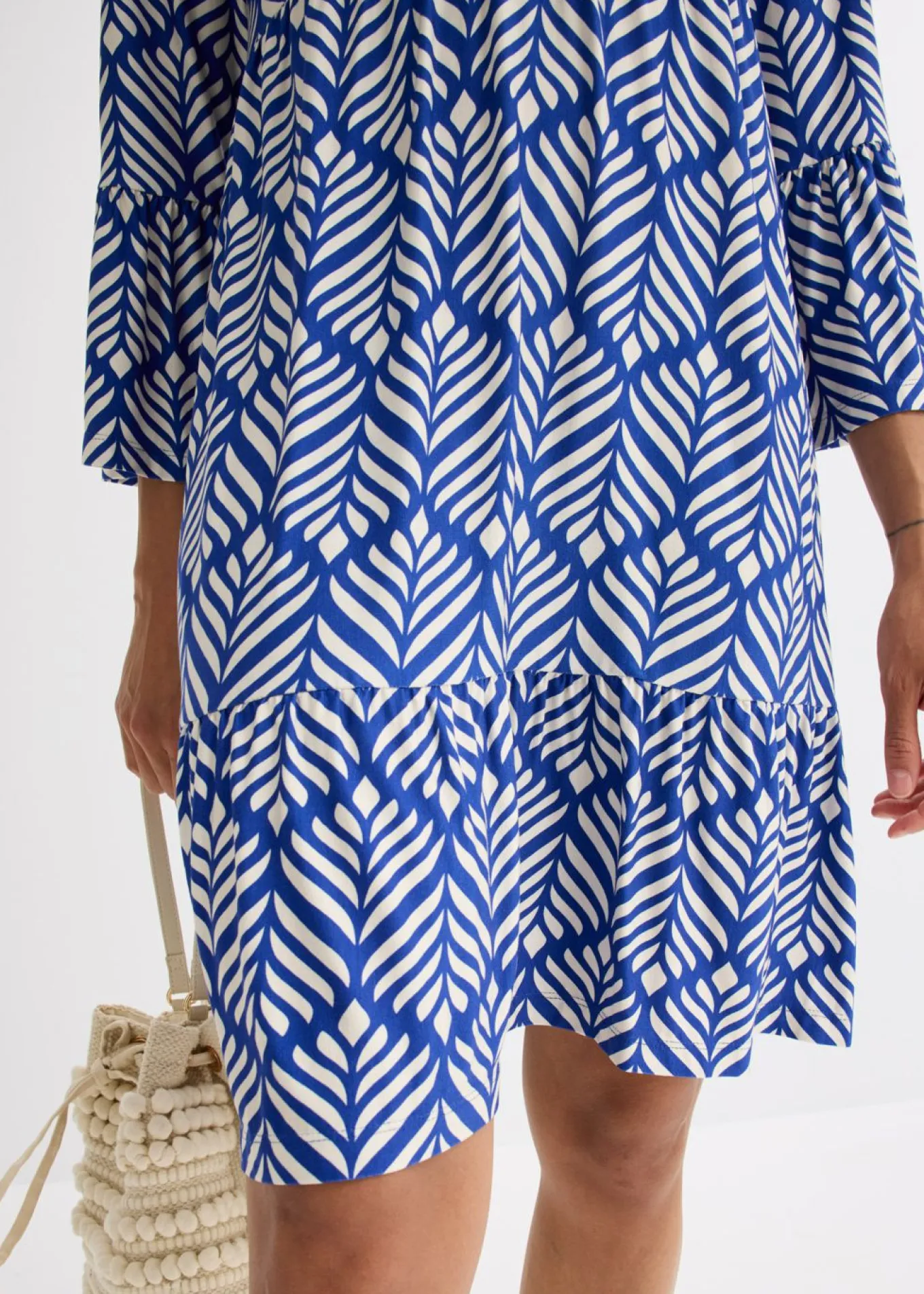 Vestido tipo túnica de punto de mezcla de viscosa suave