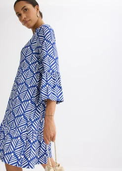 Vestido tipo túnica de punto de mezcla de viscosa suave