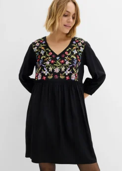 Vestido tipo túnica de viscosa fluida