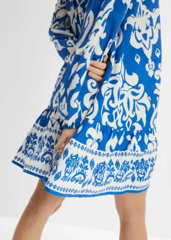 Vestido tipo túnica de viscosa fluida