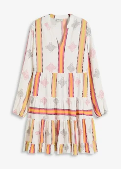 Vestido tipo túnica de viscosa fluida