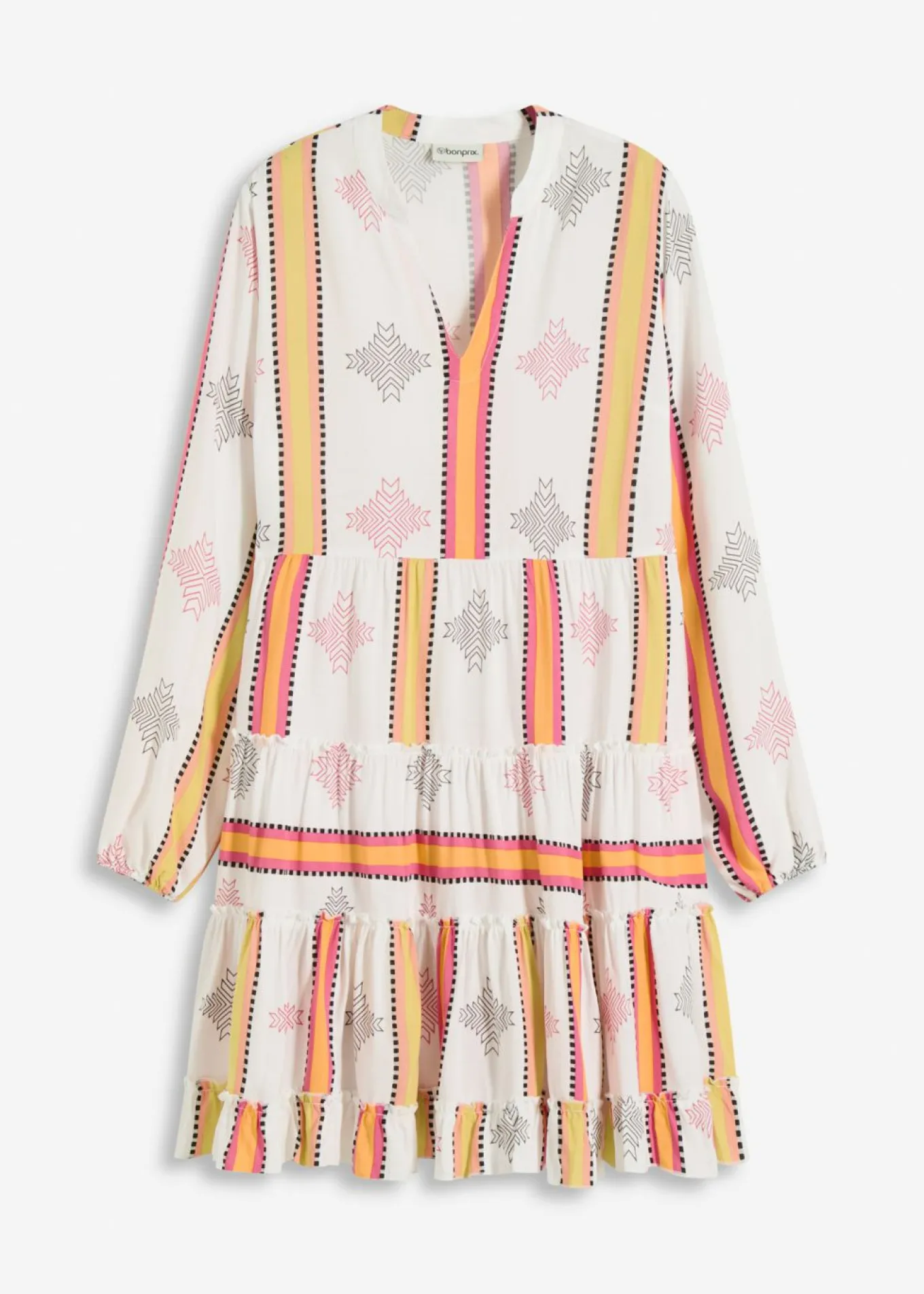 Vestido tipo túnica de viscosa fluida
