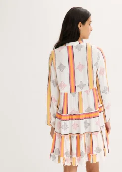 Vestido tipo túnica de viscosa fluida