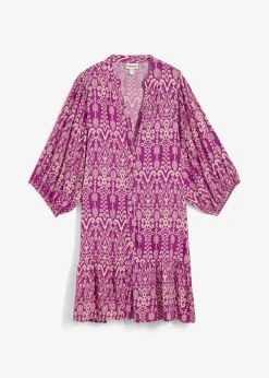 Vestido tipo túnica de viscosa suave