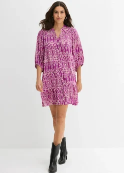 Vestido tipo túnica de viscosa suave