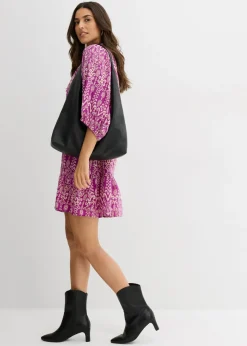 Vestido tipo túnica de viscosa suave