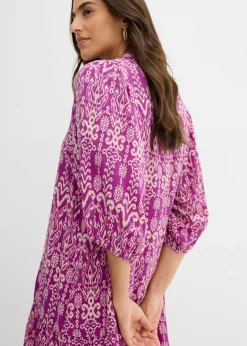 Vestido tipo túnica de viscosa suave