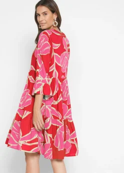 Vestido tipo túnica de viscosa fluida