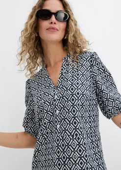 Vestido tipo túnica de viscosa fluida