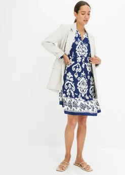 Vestido tipo túnica de viscosa fluida