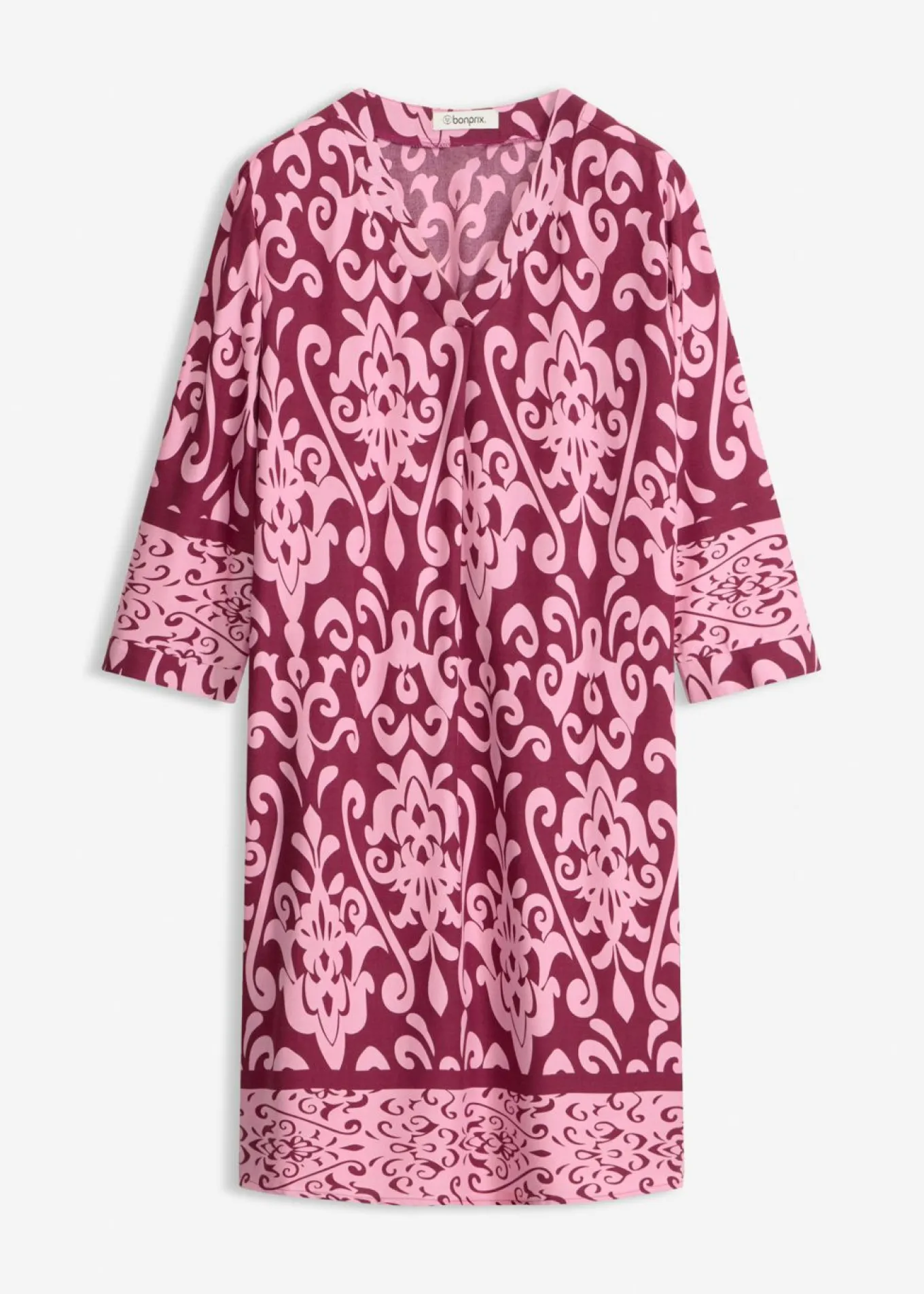 Vestido tipo túnica de viscosa fluida