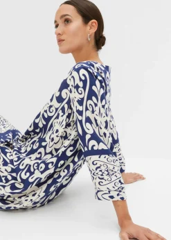 Vestido tipo túnica de viscosa fluida