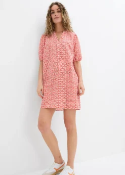 Vestido tipo túnica de viscosa fluida