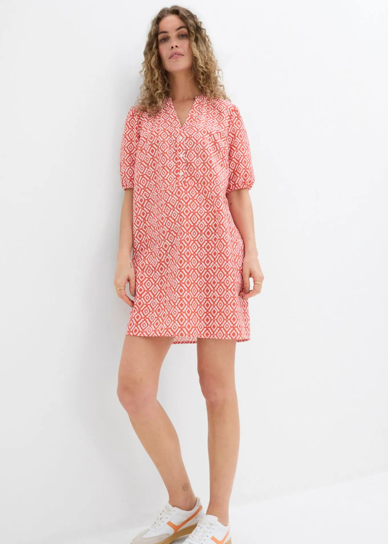 Vestido tipo túnica de viscosa fluida