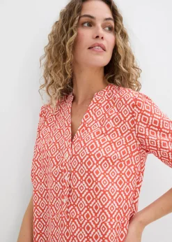 Vestido tipo túnica de viscosa fluida