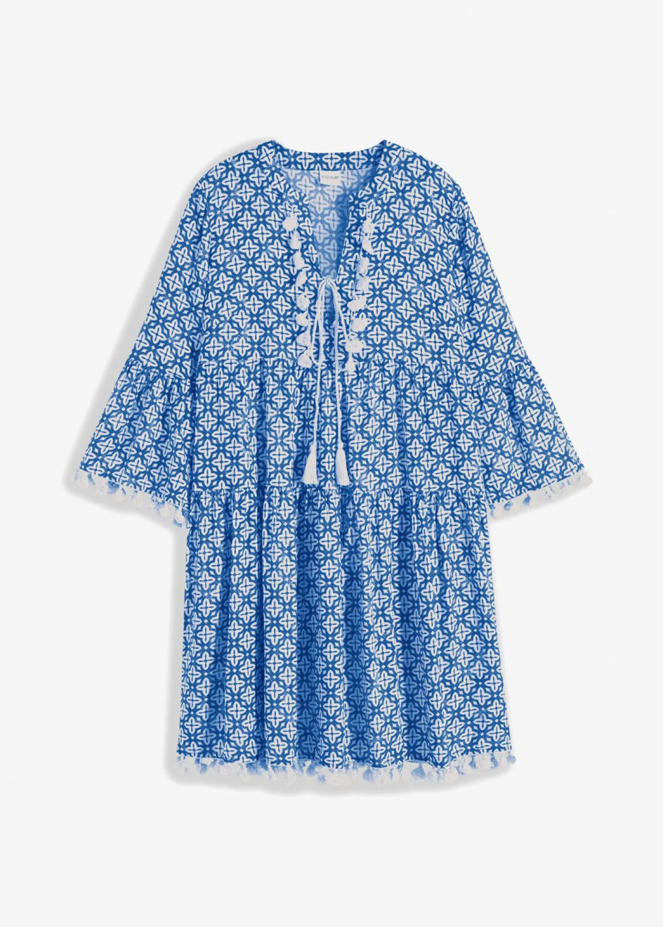 Vestido tipo túnica de viscosa suave