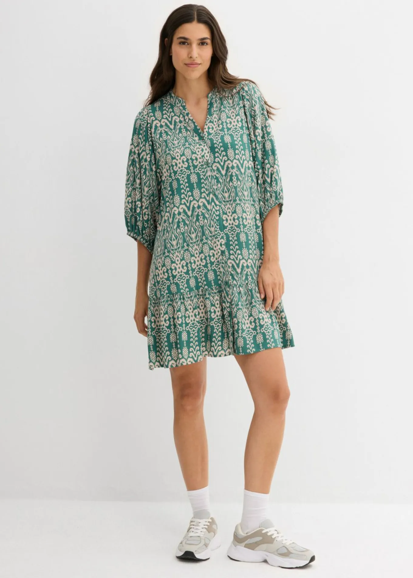 Vestido tipo túnica de viscosa suave