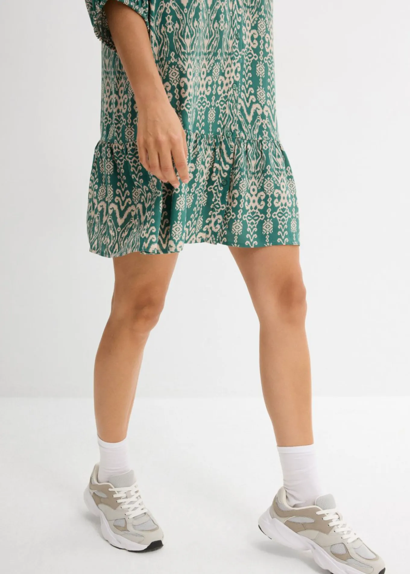 Vestido tipo túnica de viscosa suave