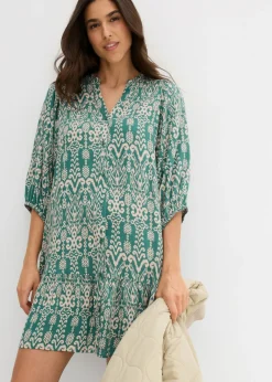 Vestido tipo túnica de viscosa suave