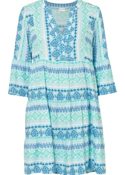 Vestido tipo túnica de viscosa fluida