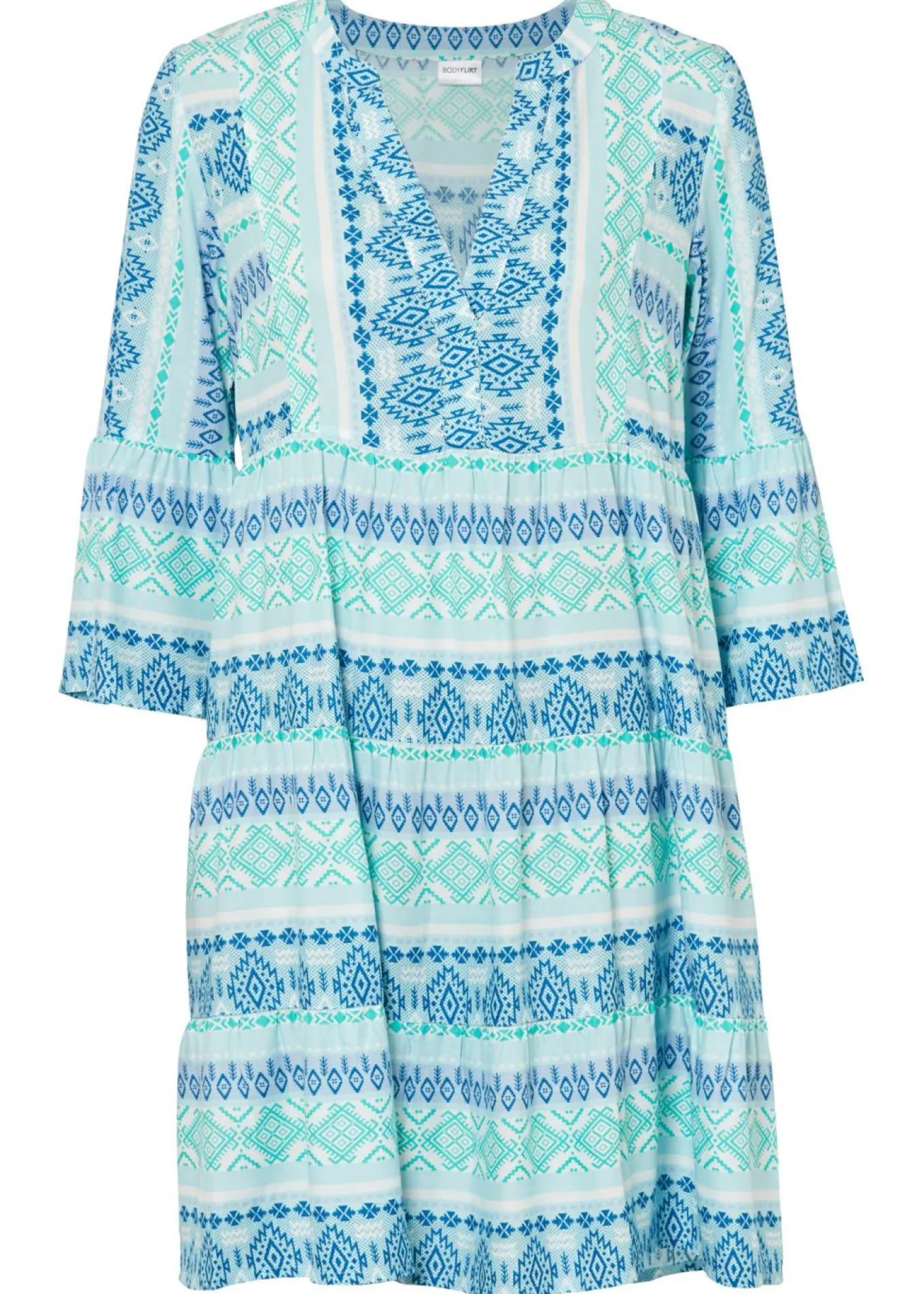 Vestido tipo túnica de viscosa fluida