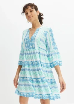 Vestido tipo túnica de viscosa fluida