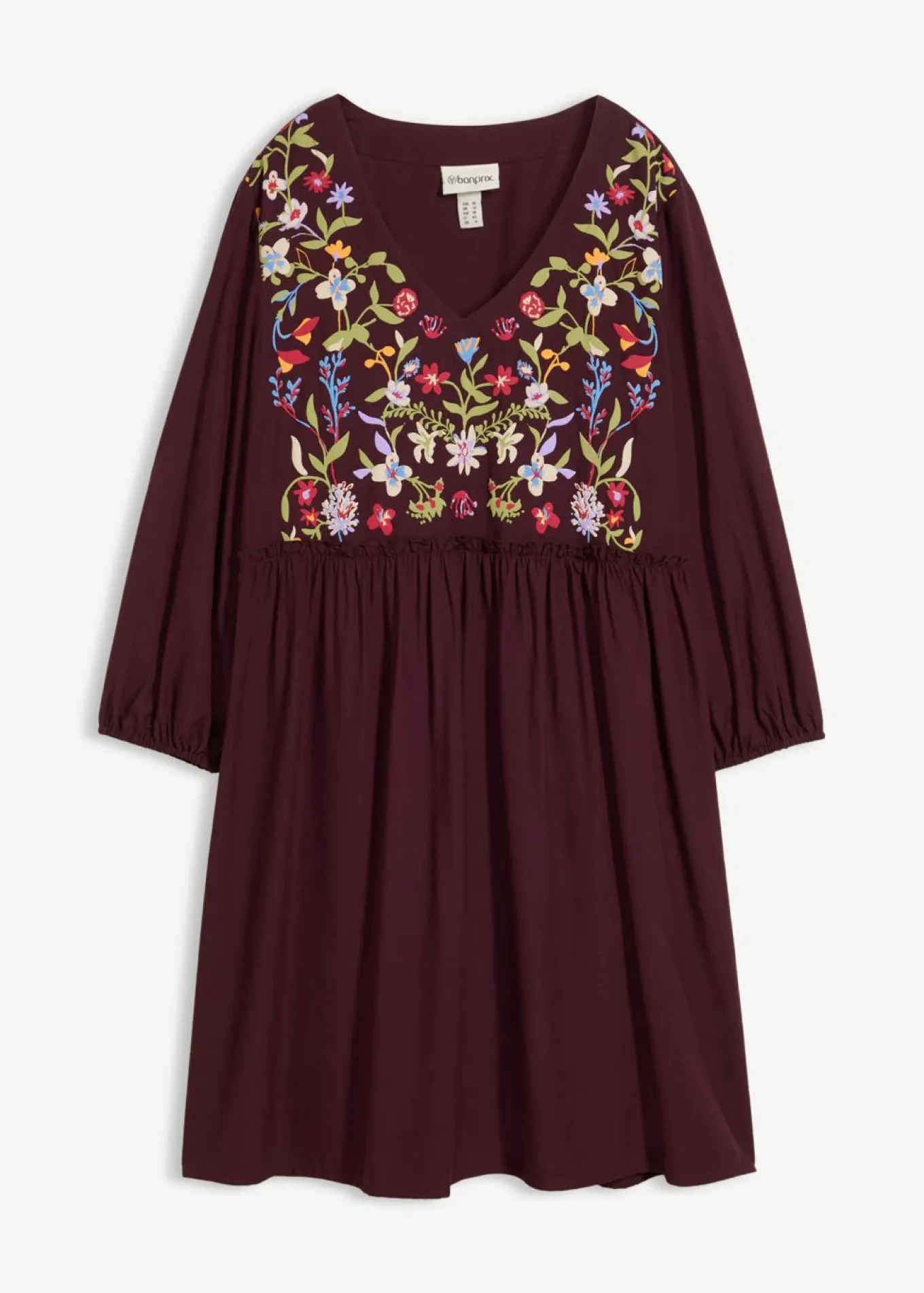 Vestido tipo túnica de viscosa fluida