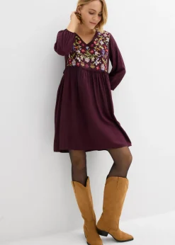 Vestido tipo túnica de viscosa fluida