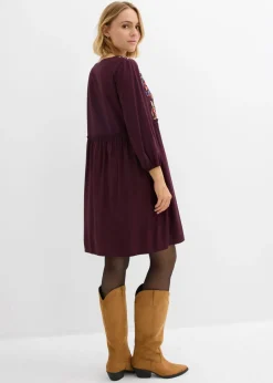 Vestido tipo túnica de viscosa fluida