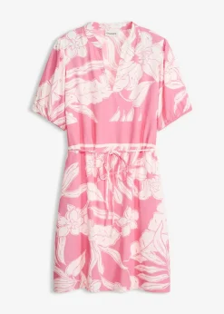 Vestido tipo túnica de viscosa fluida