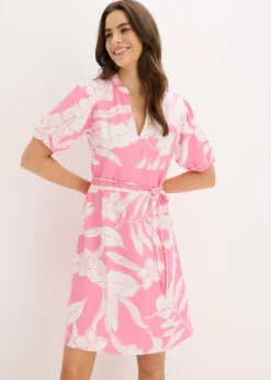 Vestido tipo túnica de viscosa fluida