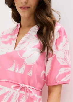 Vestido tipo túnica de viscosa fluida