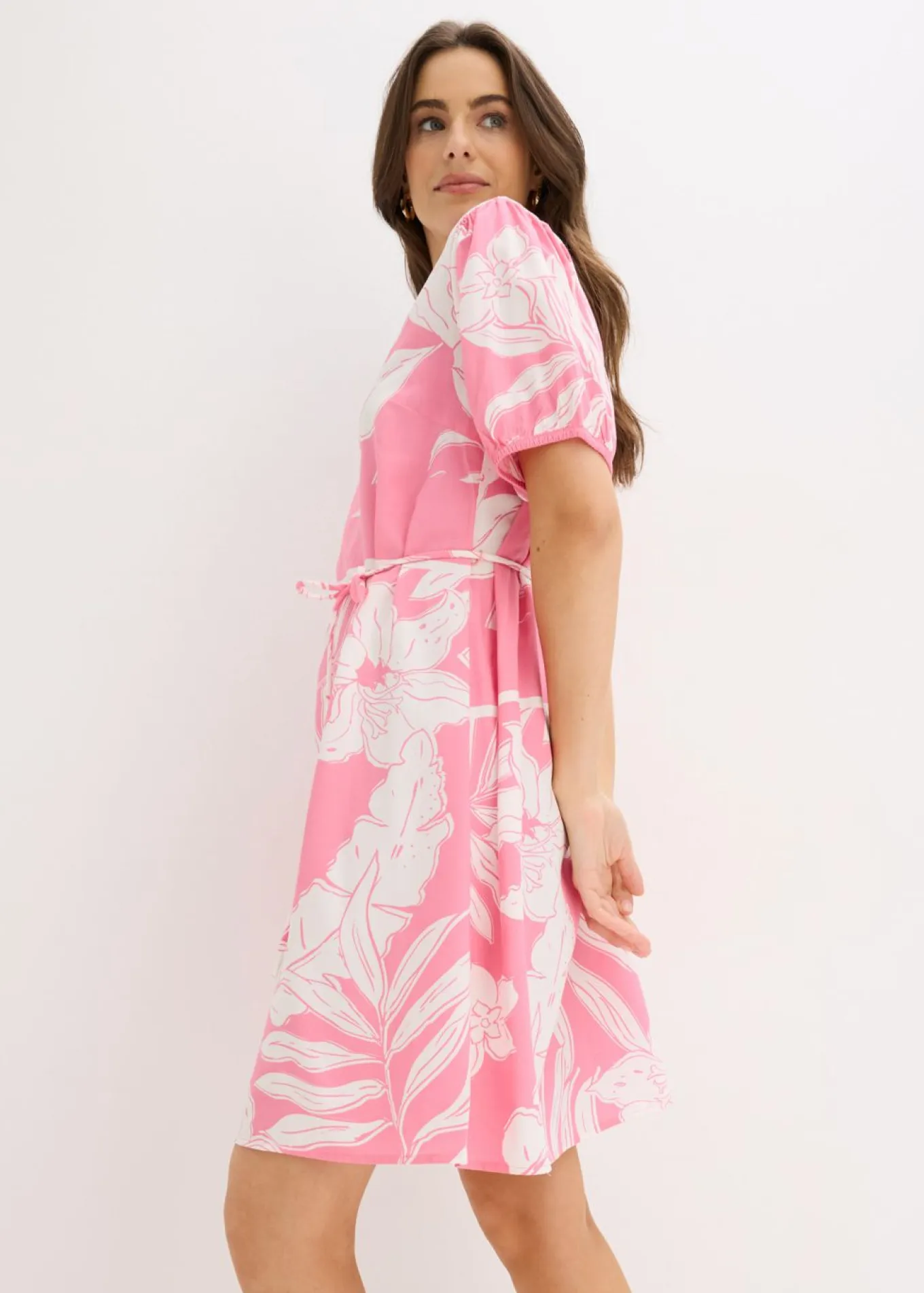 Vestido tipo túnica de viscosa fluida