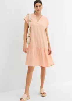 Vestido tipo túnica de viscosa fina
