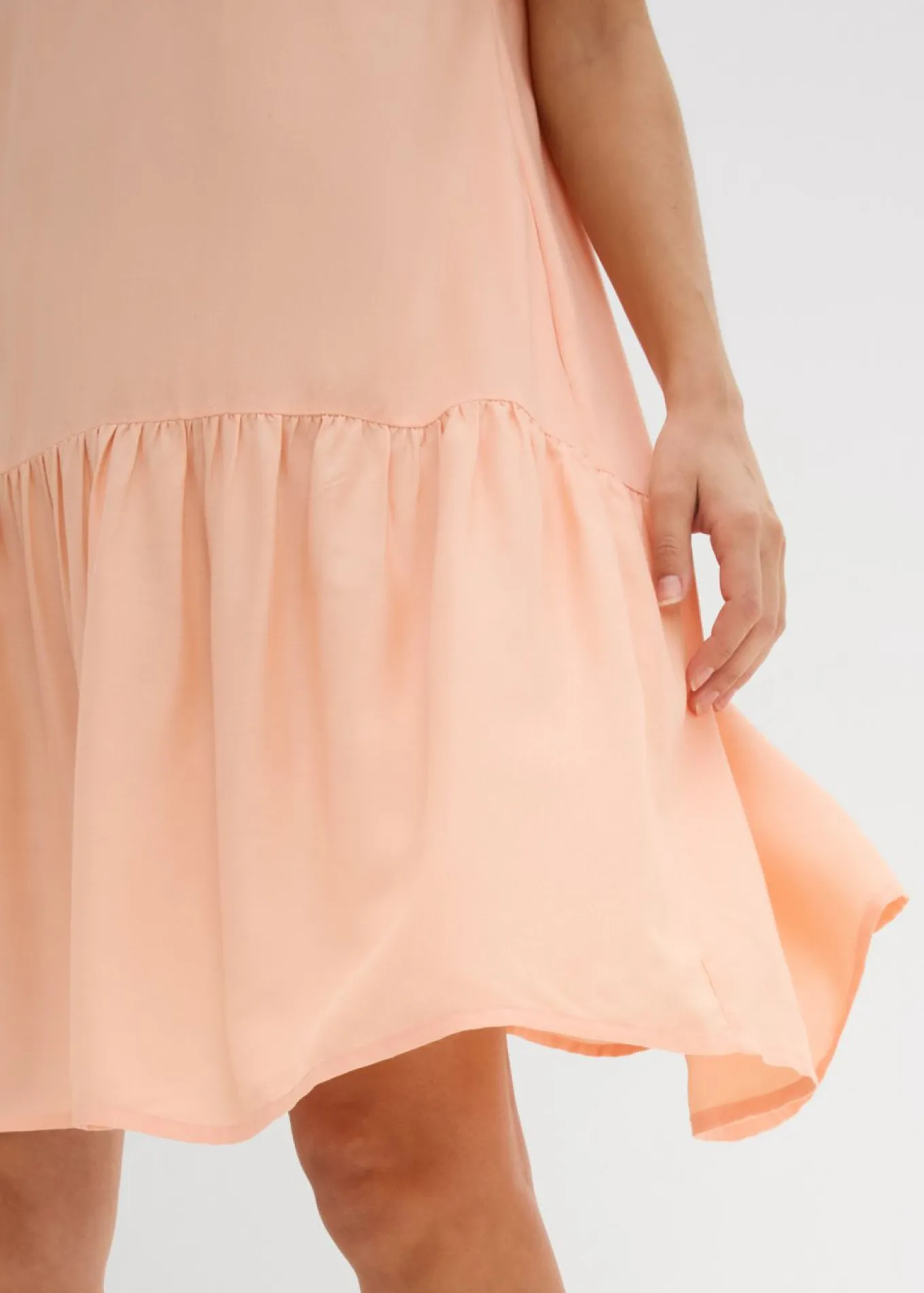 Vestido tipo túnica de viscosa fina
