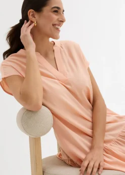 Vestido tipo túnica de viscosa fina