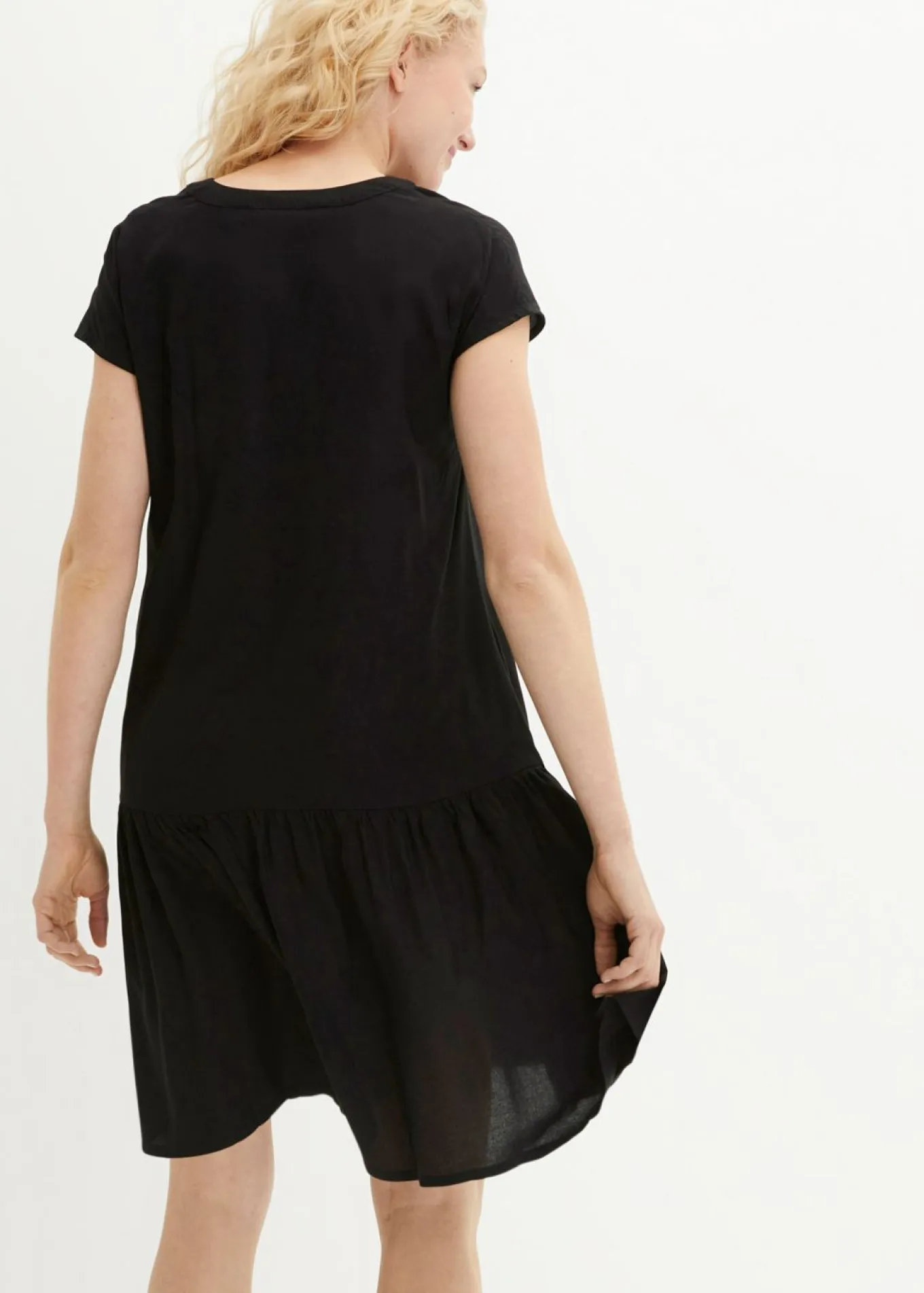 Vestido tipo túnica de viscosa fina