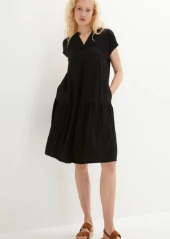 Vestido tipo túnica de viscosa fina