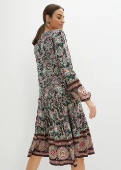 Vestido tipo túnica de viscosa fluida, talla petite