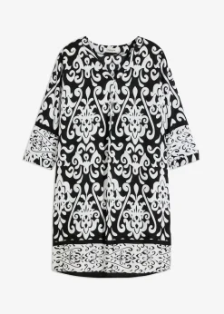 Vestido tipo túnica de viscosa fluida