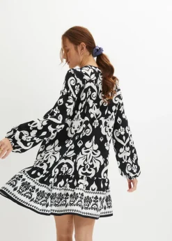 Vestido tipo túnica de viscosa fluida