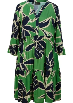 Vestido tipo túnica de viscosa fluida