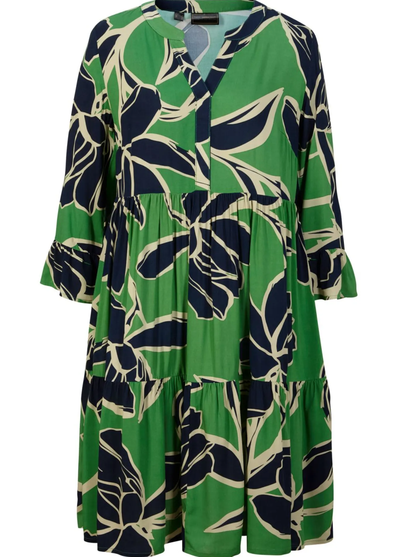 Vestido tipo túnica de viscosa fluida