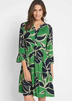 Vestido tipo túnica de viscosa fluida