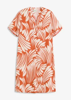 Vestido tipo túnica de viscosa fluida